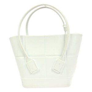 Bottega Veneta White Rubber Arco Handbag